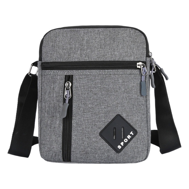 Bolso de pecho simple de tela Oxford al por mayor de fábrica, bolso de hombro informal para exteriores transfronterizo para hombre, nuevo bolso cruzado portátil para hombre