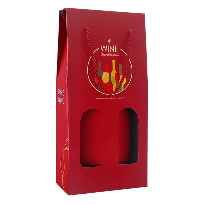 Коробка красного вина Ин Цинь упаковочная коробка 1 2 вина коробка пустая коробка Подарочная коробка подкрепление не может упасть дно в наличии логотип