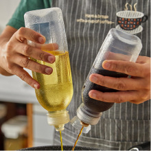 味全尖叫油壶瓶子空瓶塑料瓶500ml300ml装油喷油壶自动开合不挂油