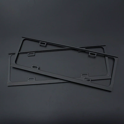 License plate holder/license plate holder oxidation license plate frame 1.5 thickness - 15-magnesium-alloy-black-blue-brand