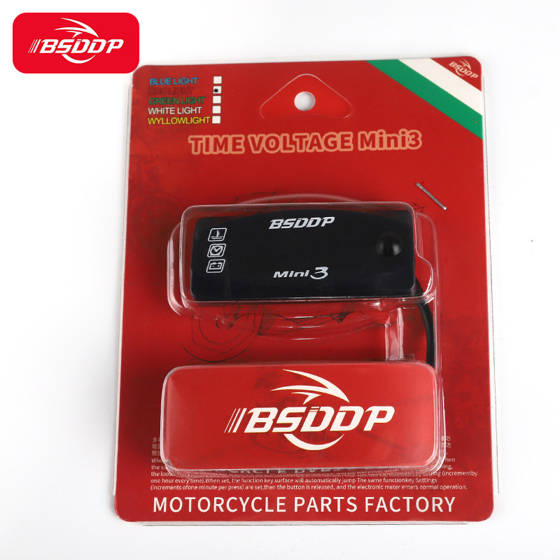 Nuevo reloj electrónico termómetro tres-en-uno LED reloj electrónico 12V Universal pantalla grande pantalla digital IP67 impermeable a prueba de polvo