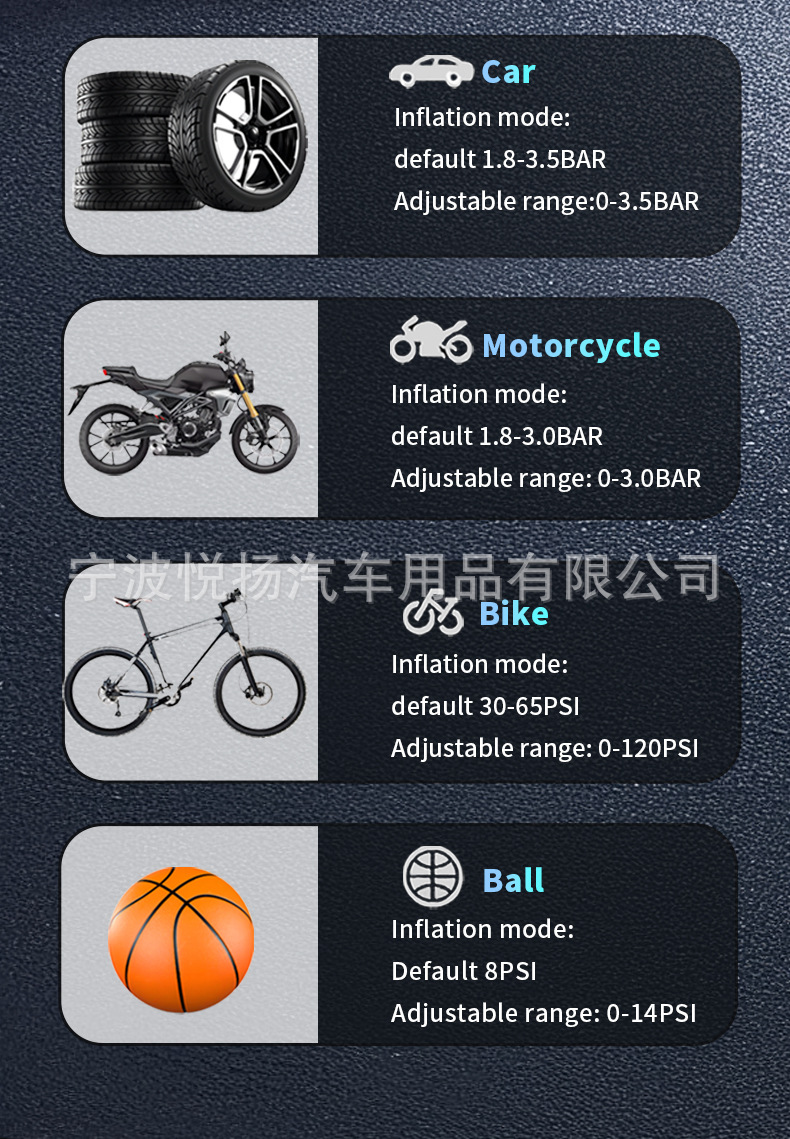 Cross-Border Car Air Pump, Electric Car Tire Inflator, Jump Starter, All-In-One Inflator, Battery