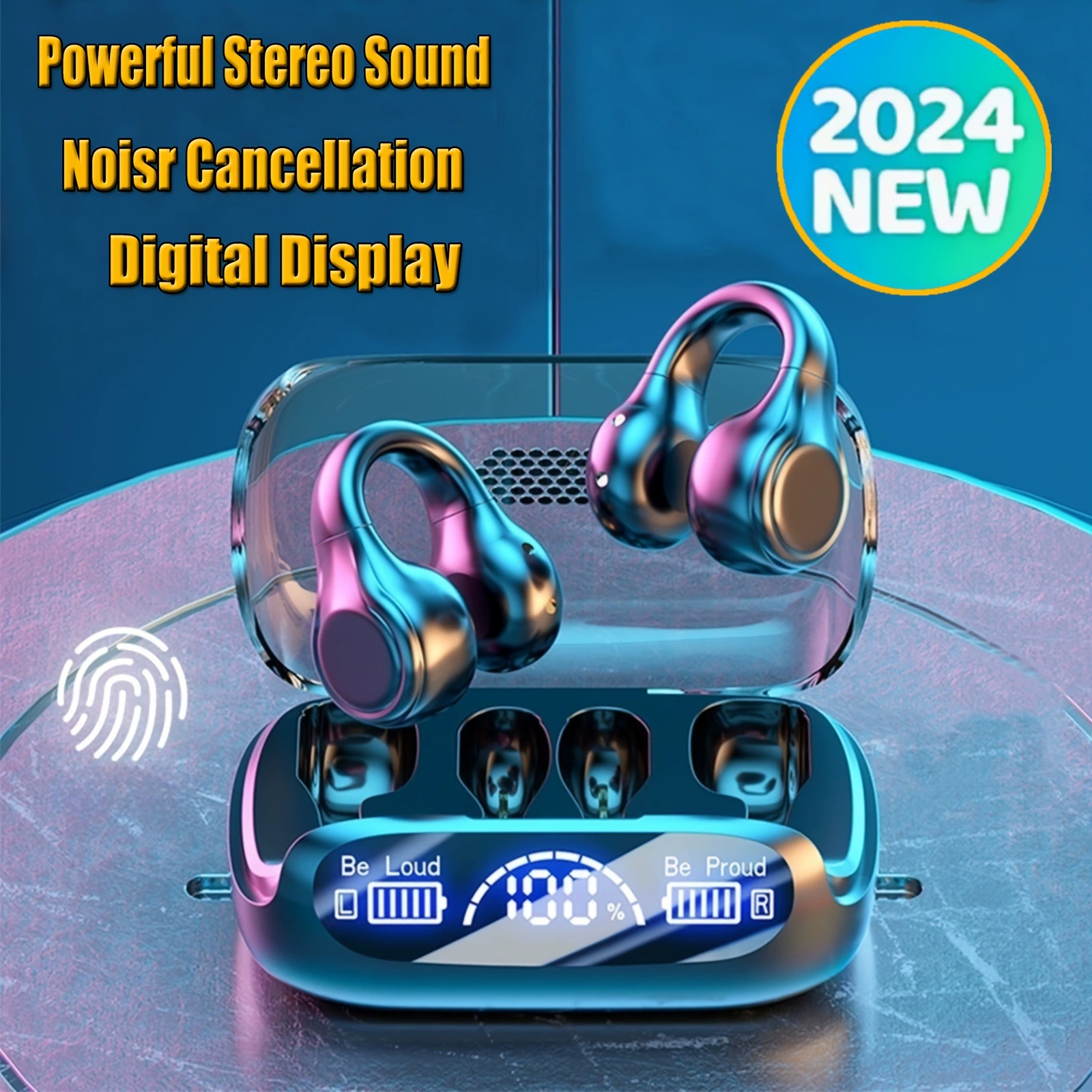 2025 новых беспроводных наушников с зарядкой через клипсу в форме черепа для кросс-граничной дропшиппинга