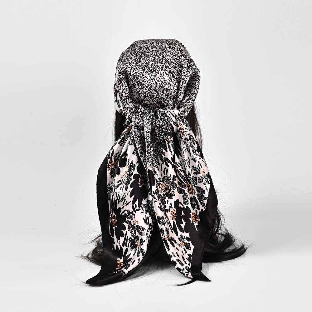 Classic Style Style Women's Classic Style Printing Satin Silk Scarf Kerchief