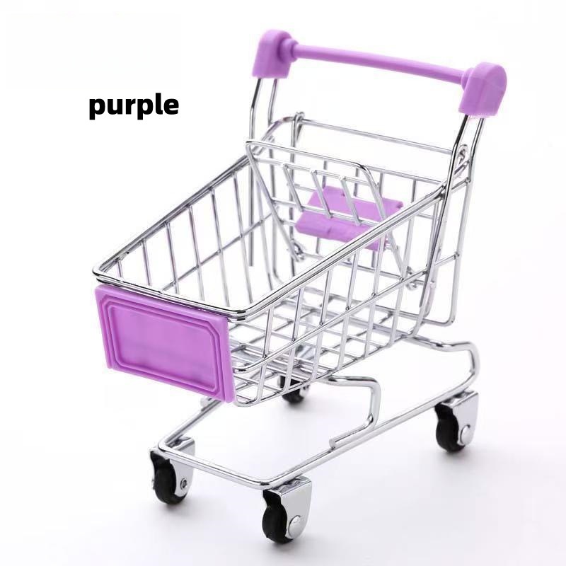 Mini Carrito de Compras Decorativo Pequeño de Hierro, para Almacenamiento de Juguetes image 12