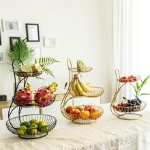 水果盘客厅茶几创意果盘水果篮北欧风果篮水果盆家用网红多层ins.