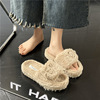 Fashionable comfortable soft slippers with velcro, plus size, city style, wholesale