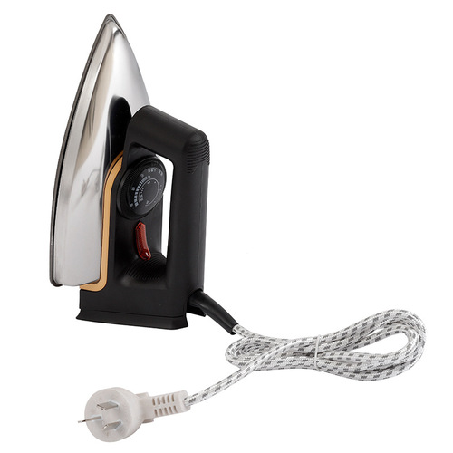 Old-style dry iron, manual iron for stamping and printing, wood skin, electric iron for home use, ironing clothes, removing wrinkles, remote iron