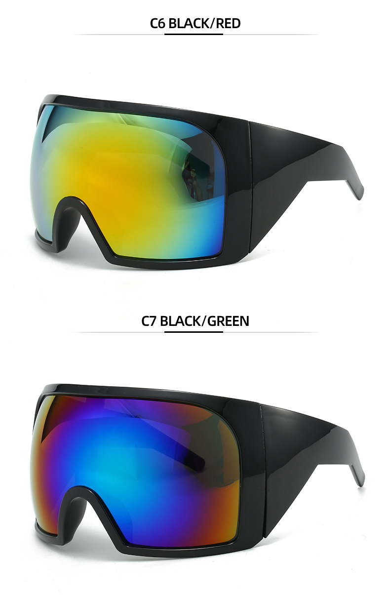 80g Weight Full Frame Glasses Structure Sunglasses Classification PC, UV400 Protection Lens Material Special-Shaped Mirror Glasses Style Travel, Fishing Occasion Geometric Pattern Unisex Gender Lady Style Lady Geometric PC UV400 Protection Special-Shaped Mirror Full Frame Women's Sunglasses 7