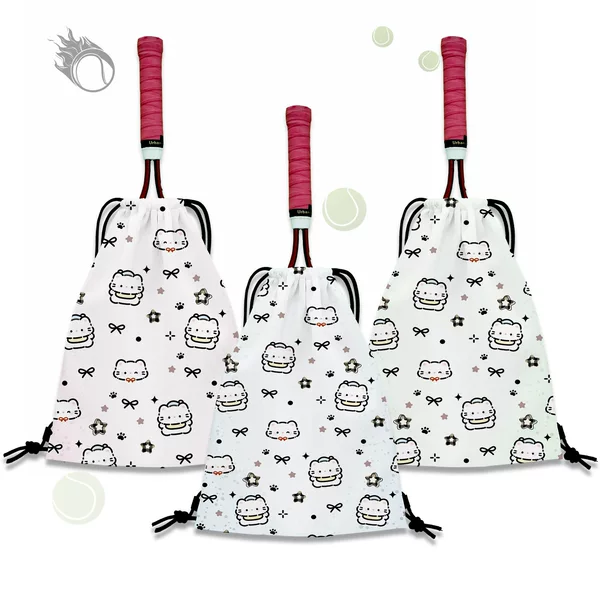 Star Kitty Tennis Backpack New Style Tennis Bag Drawstring Portable Tennis Racket Storage Bag Tennis Racket Bag