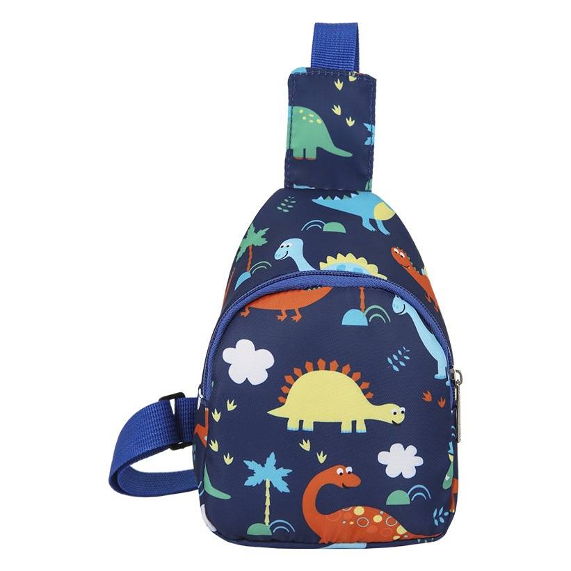Children's Bag Children's Fun Cute Dinosaur Print Baby's Coin Purse Maternal and Infant Supply Foreign Trade New Boys' and Girls' Chest Bag