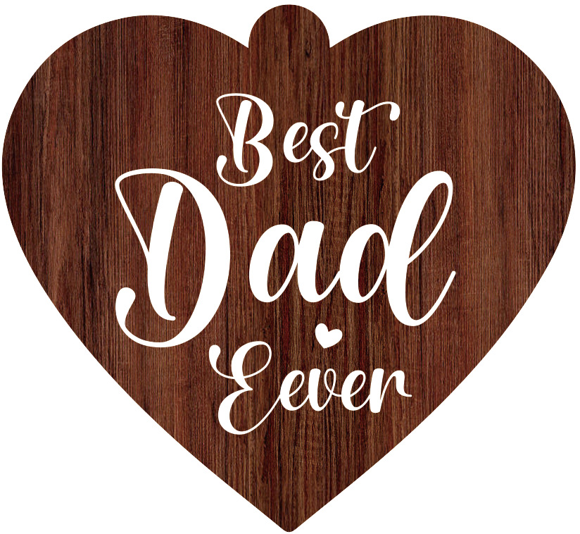 최고의 아빠 호두 색 양면 인쇄