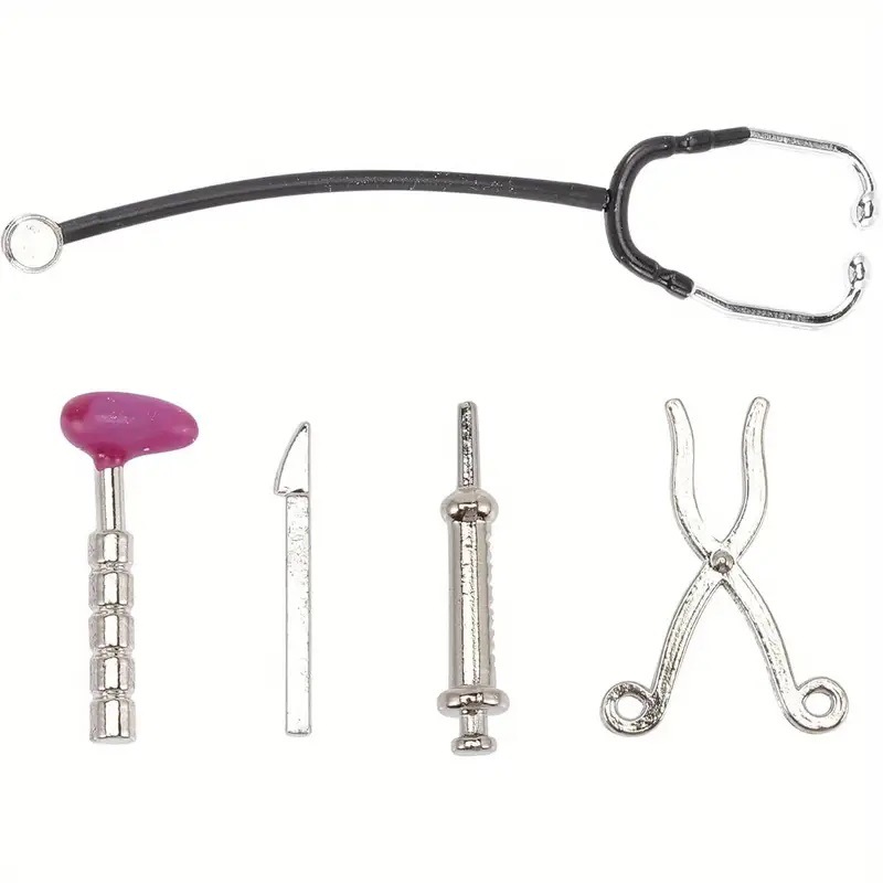 1:12 casa de muñecas mini modelo Hospital escena accesorios estetoscopio cuidado herramientas 5-piece set ~