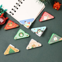 Christmas colorful triangle corner clip book cover protector snack seal clip triangle invoice clip