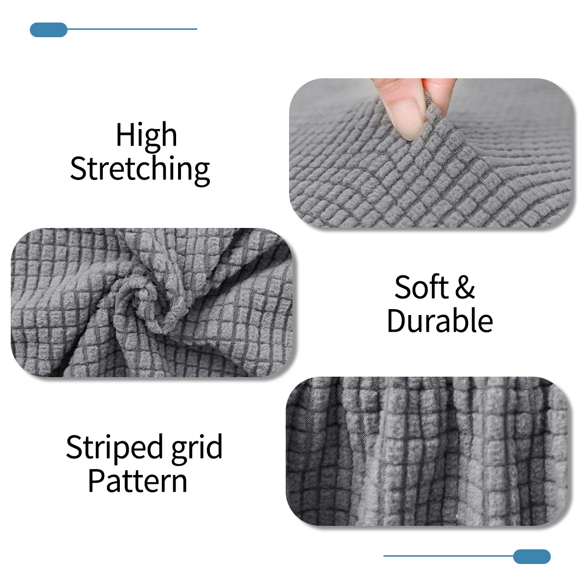 Transfronterizos sólidos elásticos de terciopelo tablilla gruesa general hotel una sola persona sin reposabrazos sofá tablilla gruesa