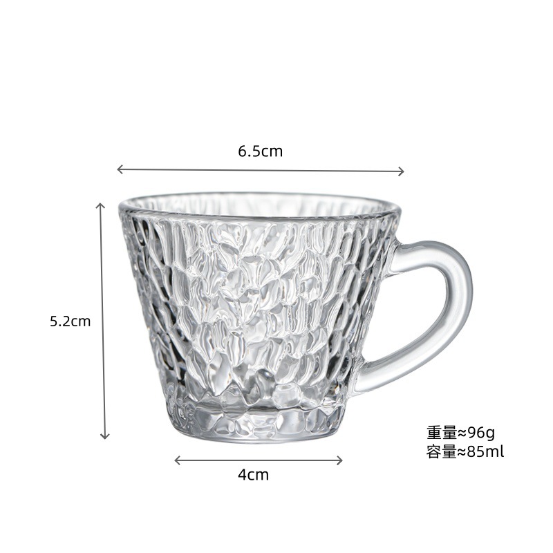 Conjunto de tazas de té de vidrio tazas de té de kung fu tazas de té de vidrio tazas pequeñas tazas de té mini transparentes tazas de té resistentes al calor