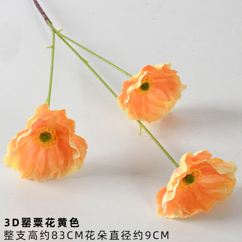 Flor artificial naranja flor artificial Rosa flor artificial boda Salón de la boda decoración del hogar flor artificial al por mayor