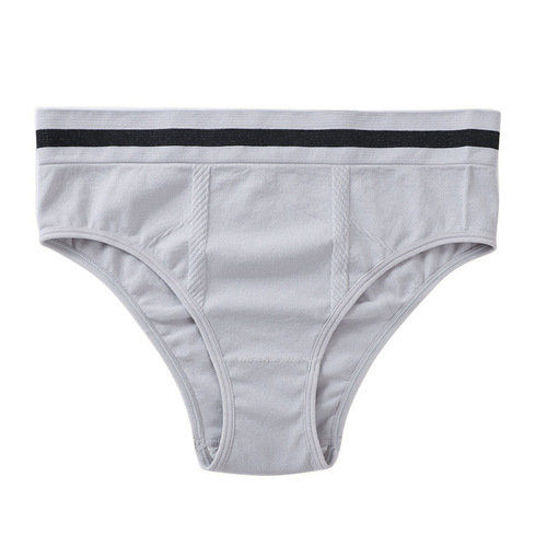 Seamless large stretch sexy women's underwear mid-waist one-piece sports fitness briefs foreign trade export wholesale