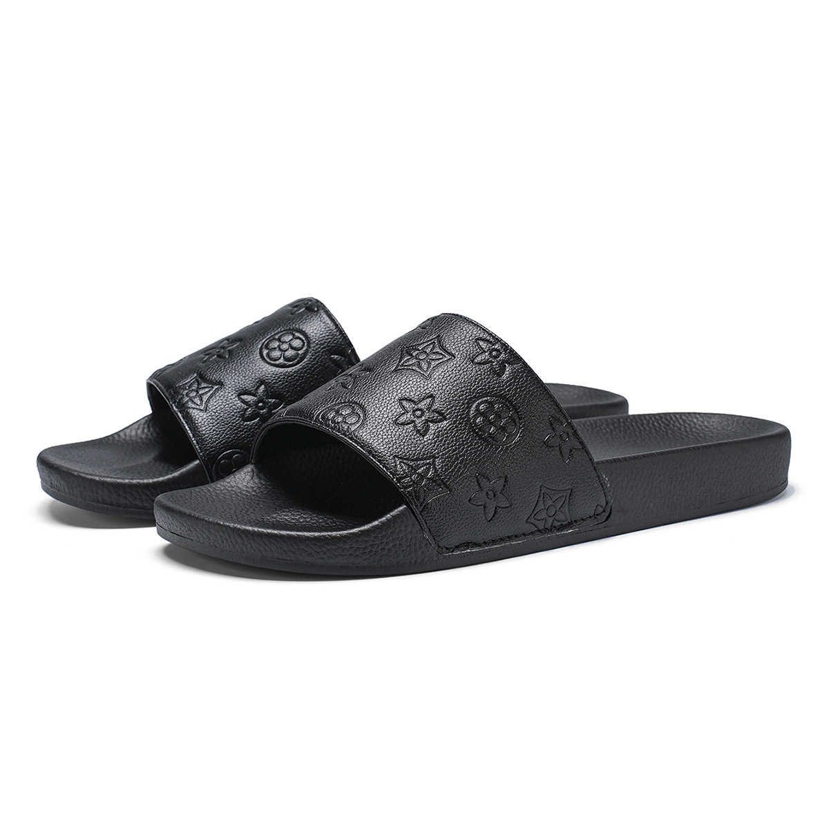Zapatillas de estación europea para hombre 2025 ropa exterior de verano antideslizante y desodorante para hombre fondo suave casual sandalias y zapatillas de una palabra al aire libre