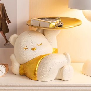 Wine Cabinet Decorations, New Home Entrance Key Storage, Housewarming Home Shoe Cabinet Gifts, Violent Bear Living Room Decorations