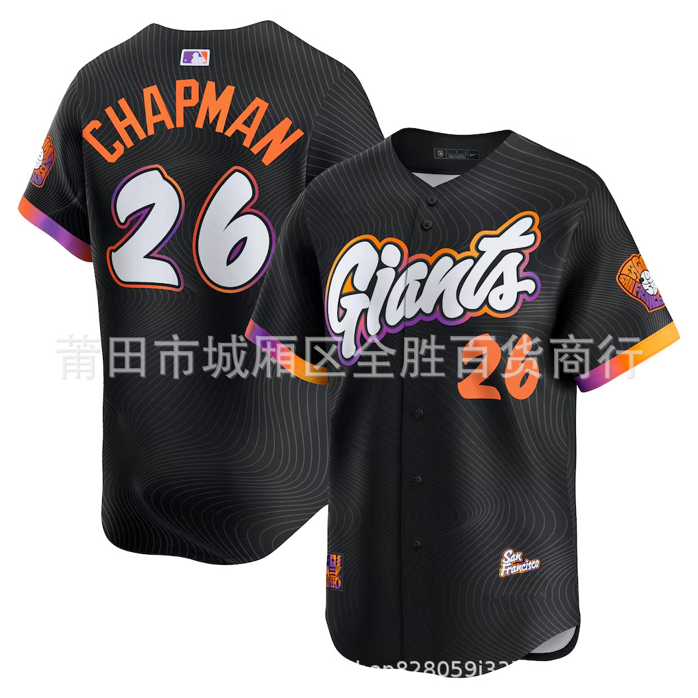 San Francisco Giants Francisco Men's 26 #   Chapman 51 #   Jhlee Baseball Uniform Jersey