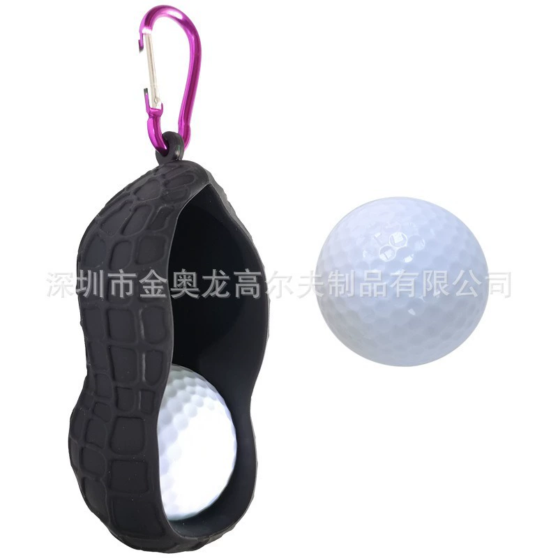 Amazon Spot Golf Peanut Silicone Ball Bag Golf Accessories Tool Belt Bag Silicone Small Ball Bag