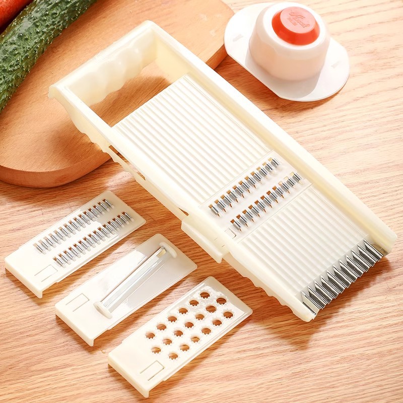 Limpiador de seda, rallador de seda de papa, artefacto, rábano, corte de verduras multifuncional para el hogar