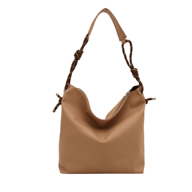 Retro relajado bolso de mujer 2024 nueva moda simple bolso de hombro de brazo para trabajar bolso de viaje