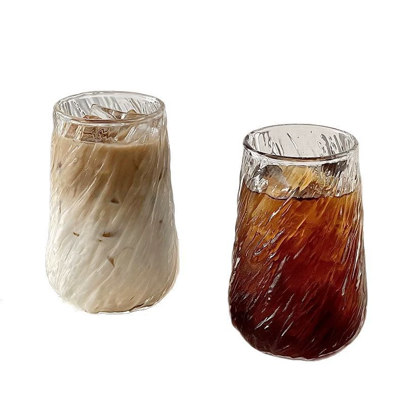Glass coffee capacious transparent tea cup, American style, increased thickness