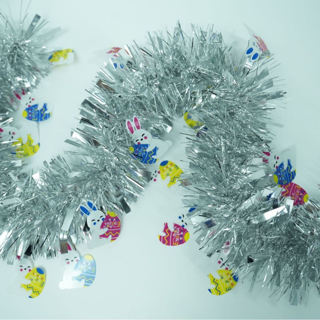 Conejo transfronterizo de Pascua colgante de lana decoración de fiestas de color de dibujo de flores escenas de decoración props