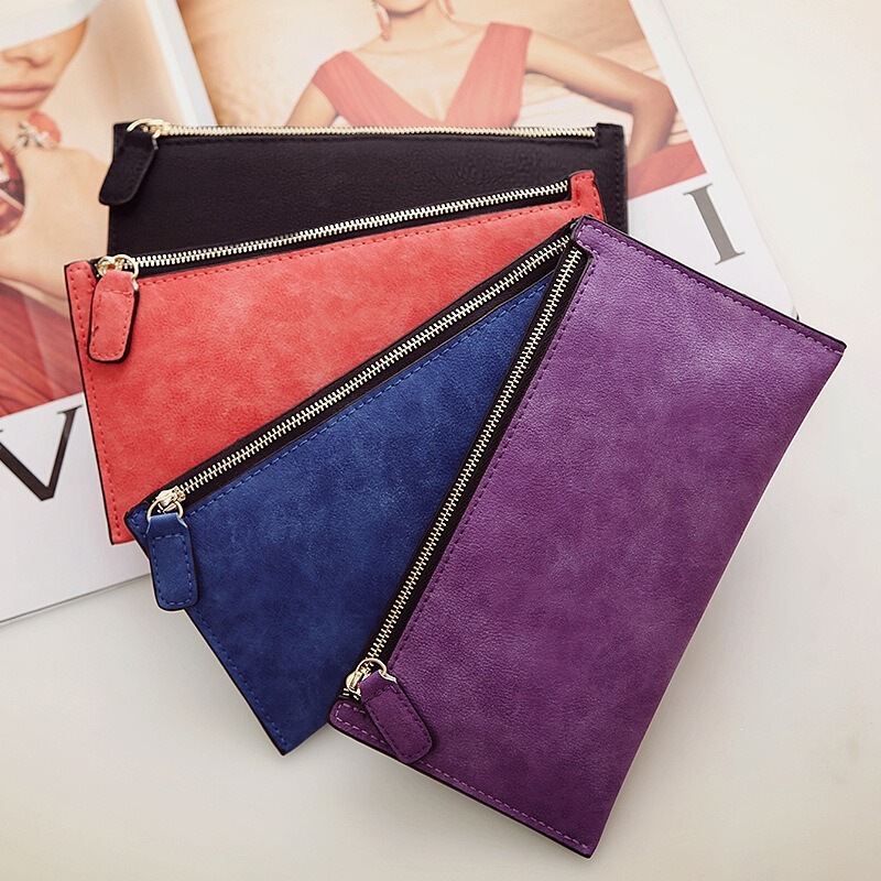 Wholesale New Korean Style Women's Long Wallet, Vintage Clutch, Multi-Card Slot Card Holder, Foreign Trade Wholesale New Korean Style Women's Long Wallet, Vintage Clutch, Multi-Card Slot Card Holder, Foreign Trade