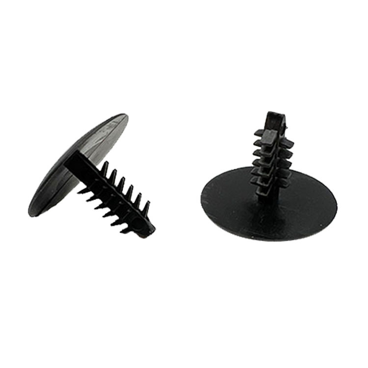 厂家供应家具货架固定钉 黑色尼龙树形铆钉推入式按压卡扣GL10