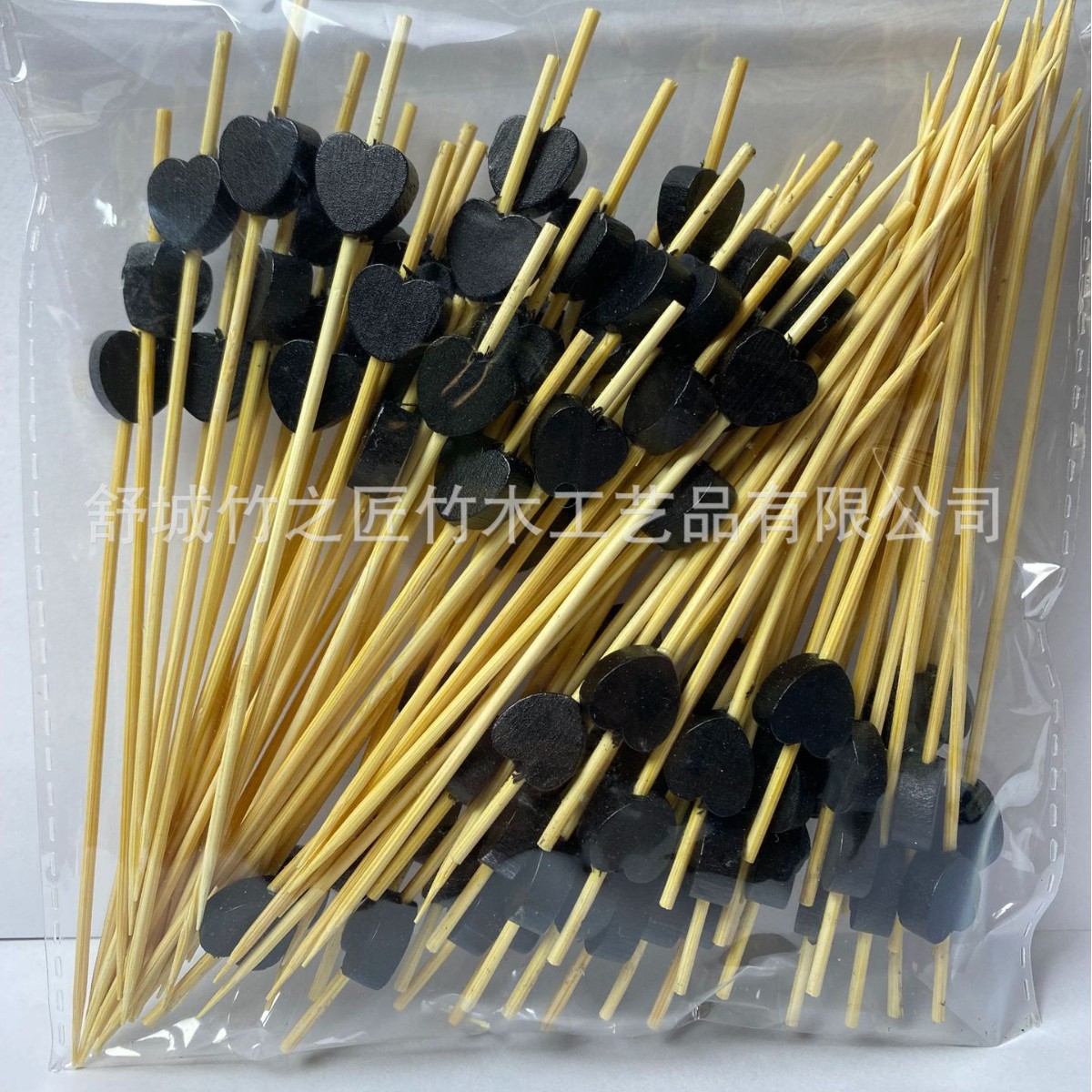 Palillos de Bambú con Corazón Desechables para Cócteles y Postres image 13