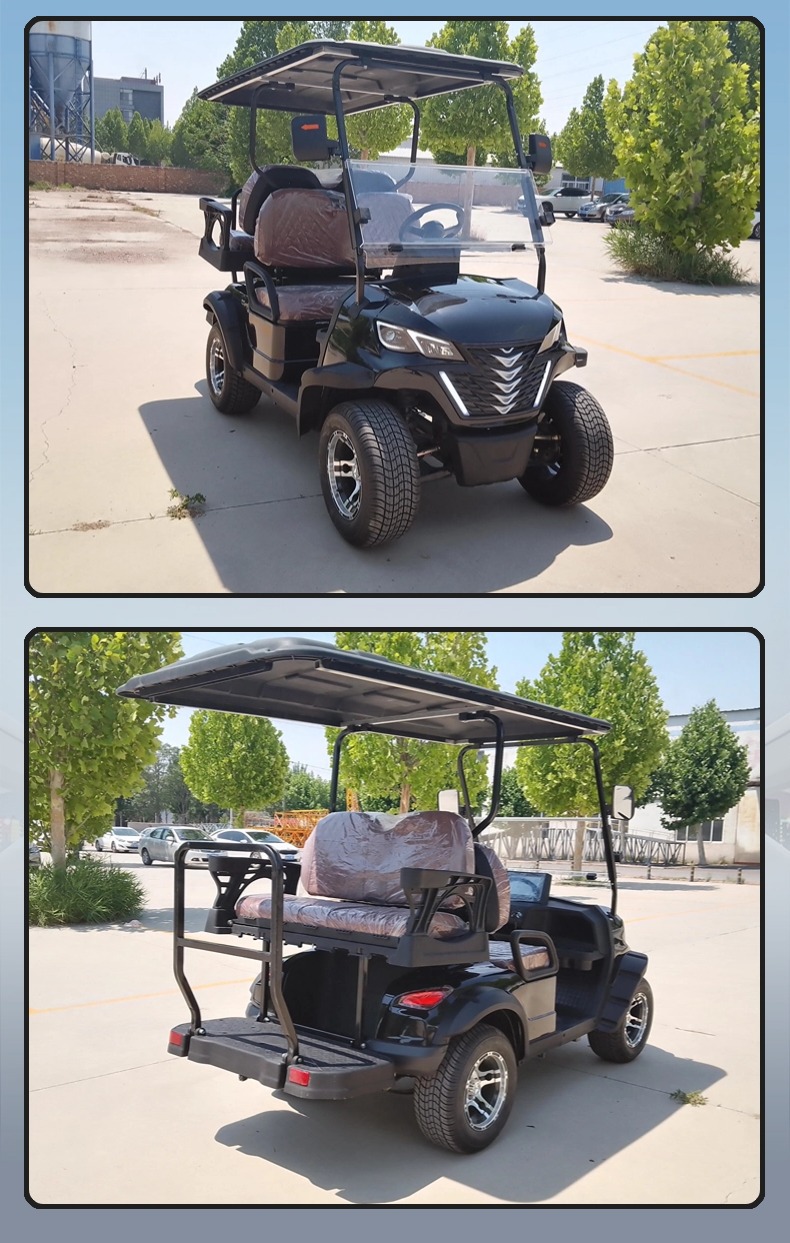 Four-Wheel Electric Golf Cart, Property Patrol Vehicle, Small Electric Sightseeing Car, Supports Color Change and Logo Printing