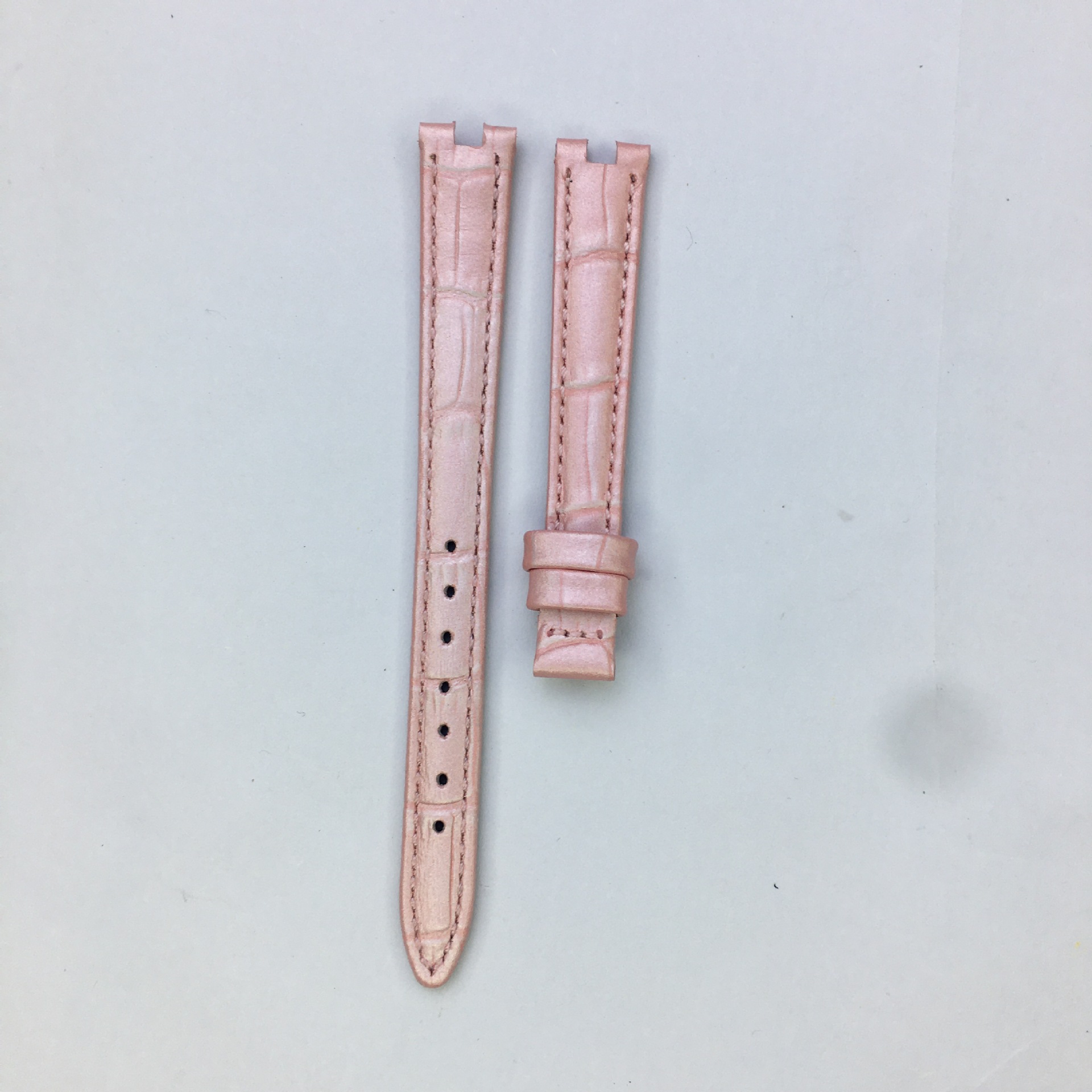 真皮表带包邮现货女代用t126小美人红色粉色黑色手表皮带牛皮皮质