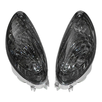 Motorcycle tail Hayabusa GSX1300R 08-20 front - smoked-black-rear-turn-signal-shell