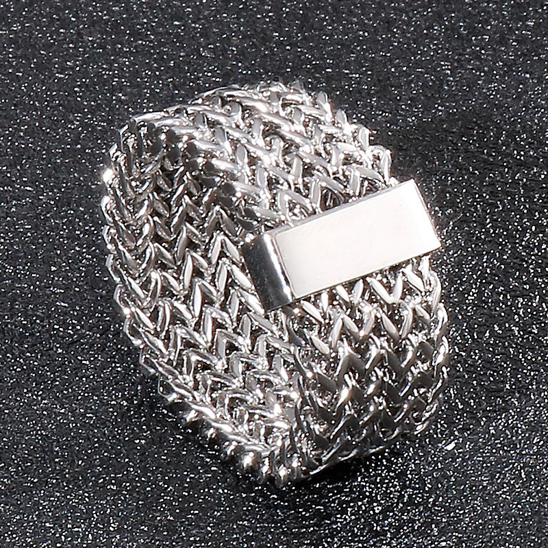 11g Weight Rings Classification 12, 13, 8 Ring Size 1 Piece Quantity Daily Occasion 304 Stainless Steel Material Geometric Pattern Men's Gender Casual, Simple Style Style Casual Simple Style Geometric 304 Stainless Steel Men's Rings 1