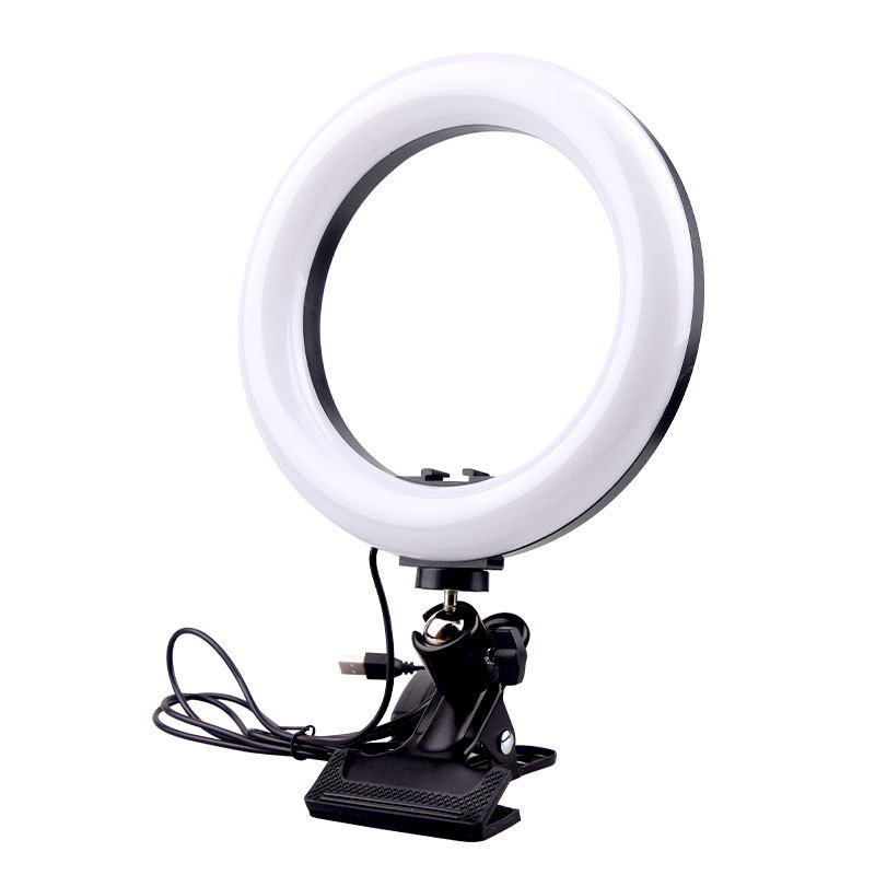 Lámpara de luz de relleno en vivo de escritorio luz de lectura ancla transfronteriza selfie anillo de belleza luz foto fotografía clip luz