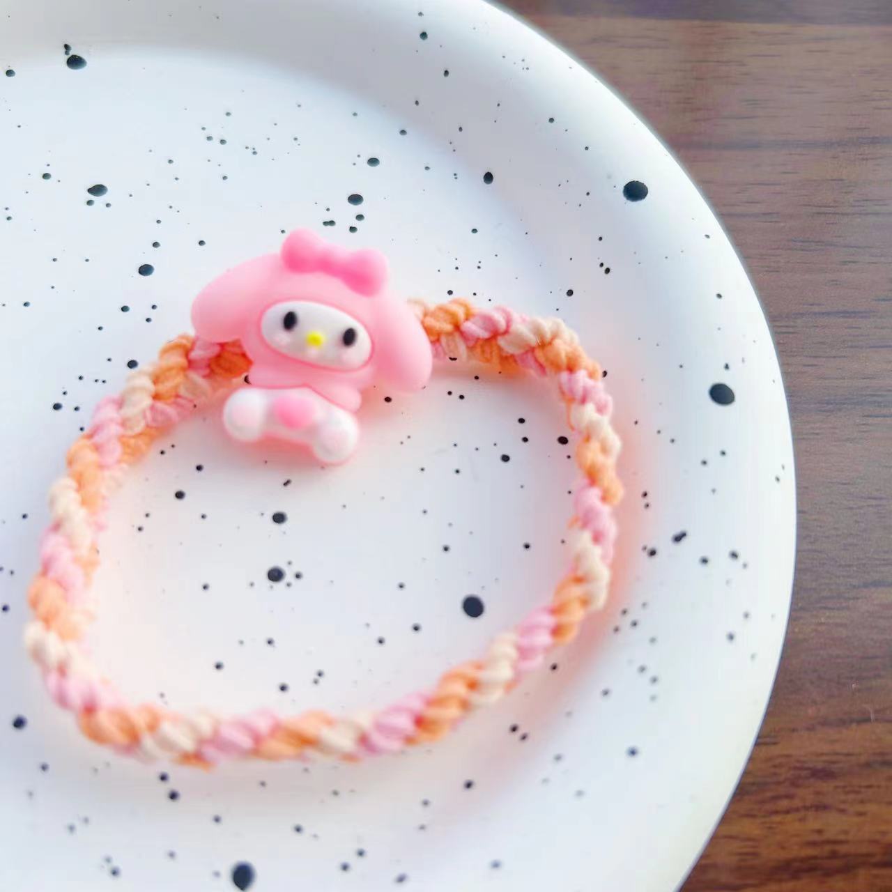 Niños Kuromi elástico Sanliou joyas para el cabello niñas lindas dibujos animados anillo para el cabello niñas atado cabello cuerda al por mayor