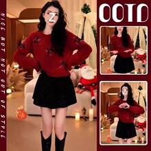 �紺���÷紩��Ů���������ɫʱ��ʱ������ë�°���ȹ������װ��
