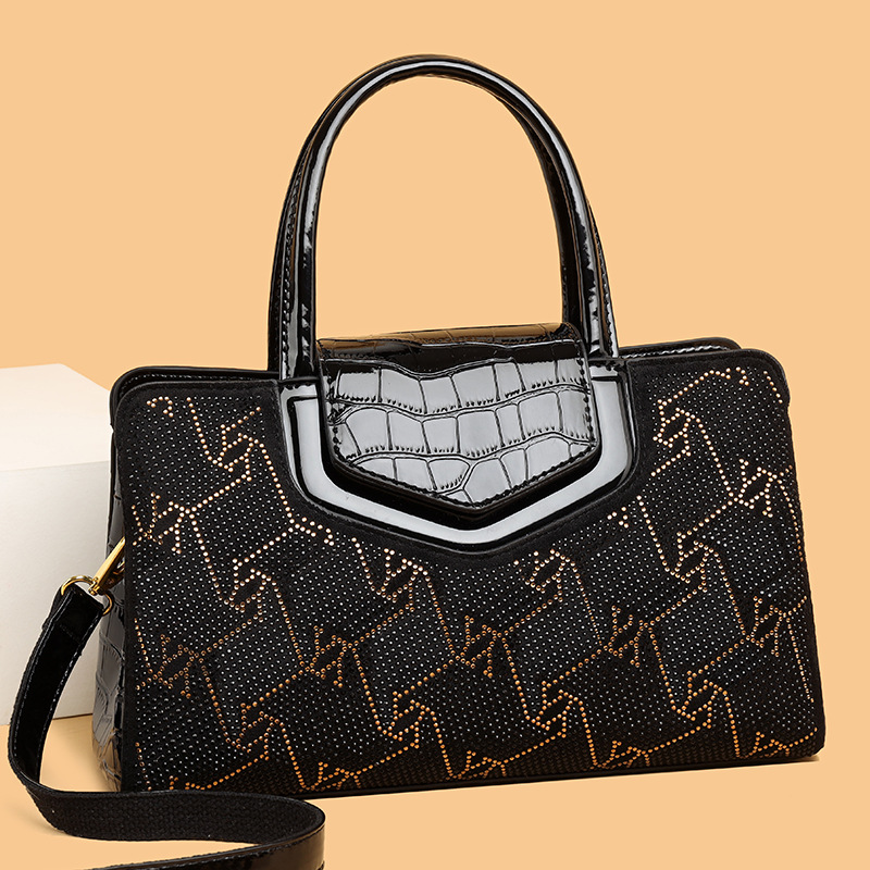 Bolso de Mano de Gran Capacidad para Mujer, Bolso de Hombro, Bolso Tote de Moda Europea y Americana, Bolso Retro para Mujer, Venta al por Mayor, Nuevo Estilo 2024