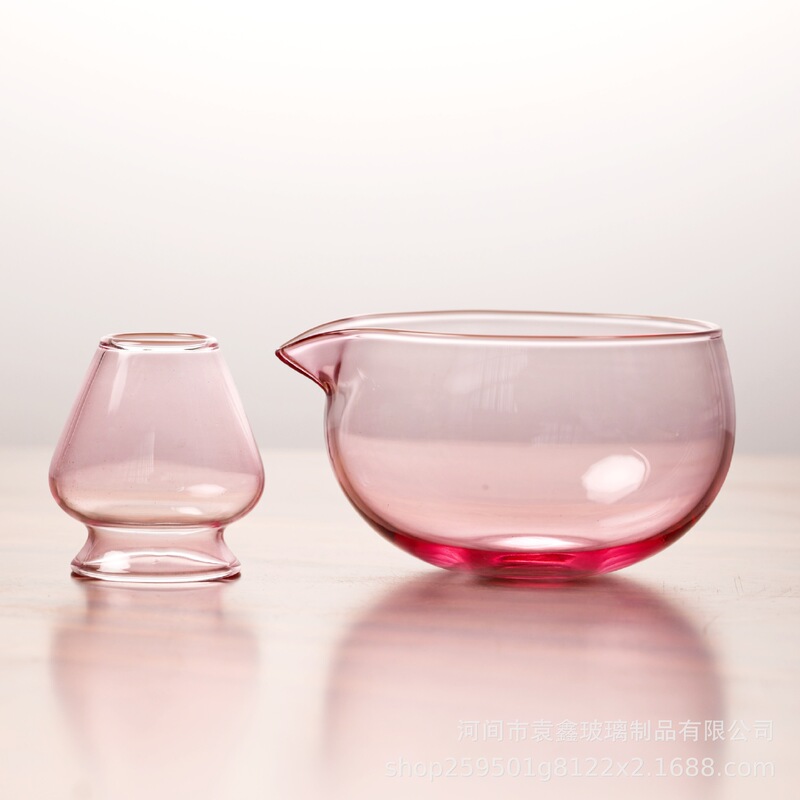 跨境专供宋代茶筅抹茶百本立点茶筅工具出口玻璃抹茶碗|undefined