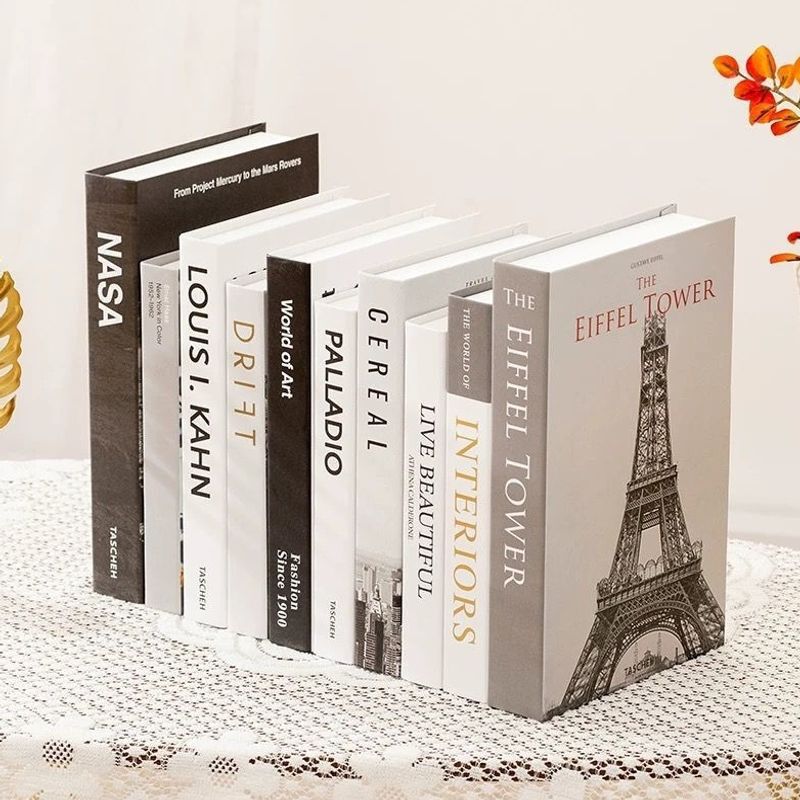 Simulated book decoration, simple modern English Nordic decoration prop book, ins-style photo prop for study room and living room table decoration Simulated book decoration, simple modern English Nordic decoration prop book, ins-style photo prop for study room and living room table decoration