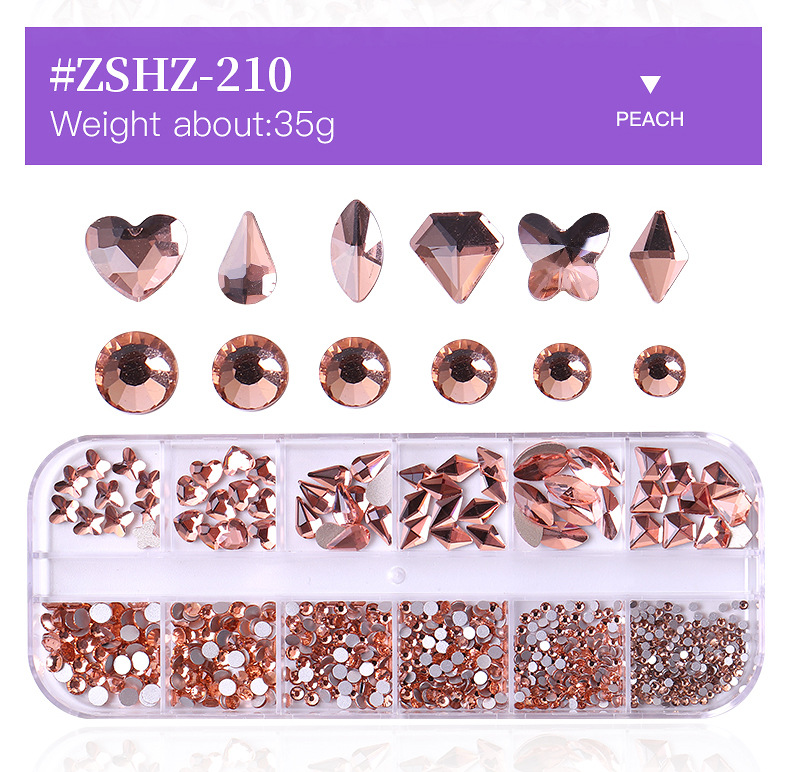 Fashion Candy Bottoming Drill Nail Decoration Accessories 1 Set display picture 5