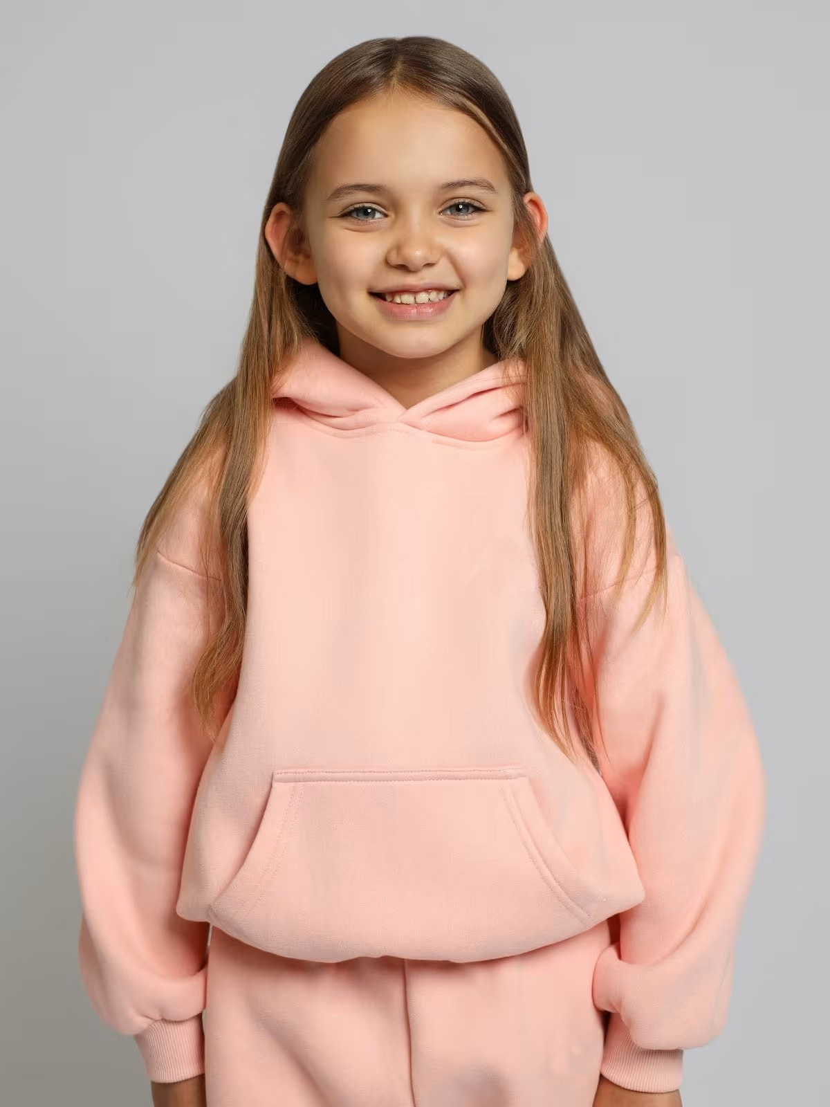 Completo due pezzi bambino con cappuccio stile europeo dopamine_voghion.com