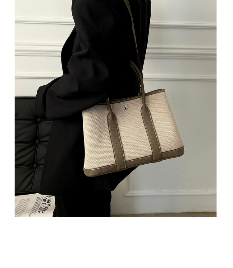 2024 neue kopf schicht rindsleder garten leinwand große kapazität Tongle freizeit handtasche schulter umhängetasche_voghion.com