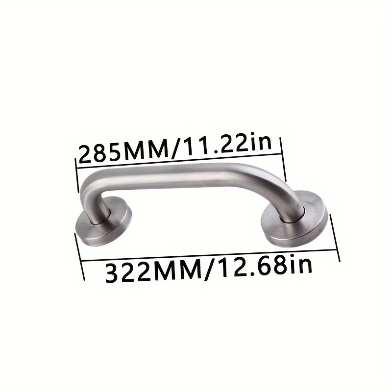 Transfronterizo 1 paquete de acero inoxidable accesible barandilla de baño seguro para ancianos
