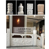 Marble carved fence white jade