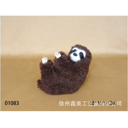 Плюшевое моделирование животных, имитация Ленивца, милый, ленивый очаровательный трехпалый Ленивец, кулон с ленивцем