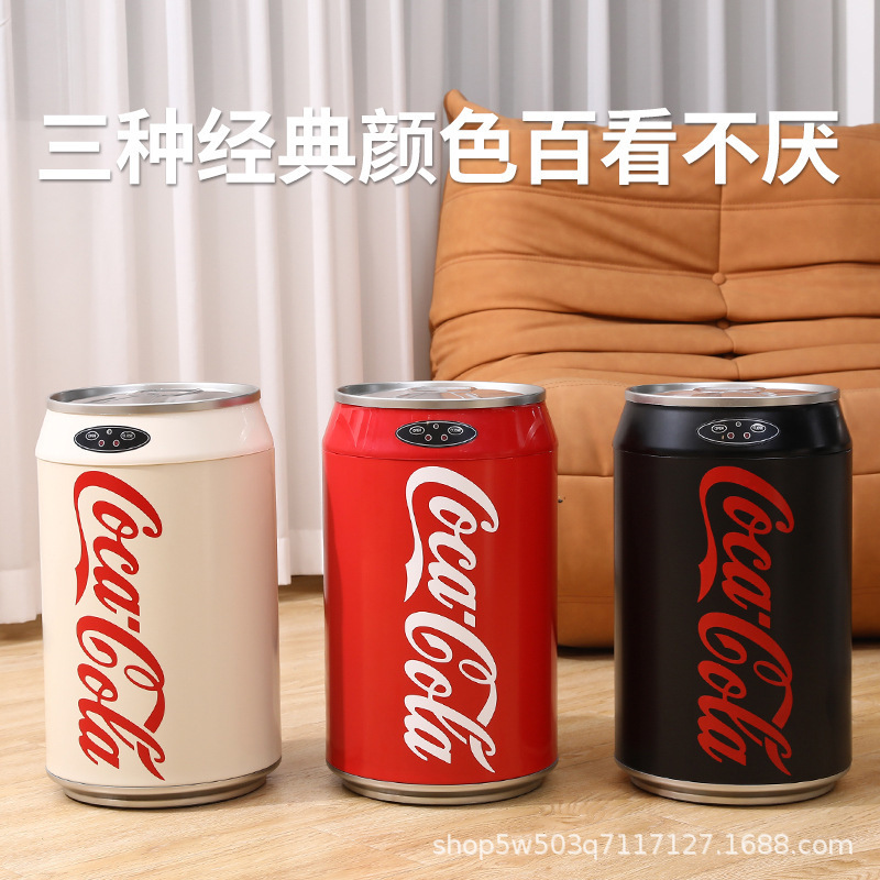 コカ・コーラ スマートセンサー ゴミ箱 ステンレス缶 インターネットセレブ 家庭用 リビングルーム ベッドルーム 大容量|undefined